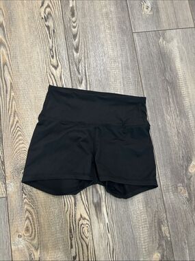 High-Waist Black Women’s Athletic Shorts- small